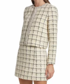 Alice + Olivia Kidman Embellished Tweed Jacket -Alice + Olivia Sales unnamed file 978