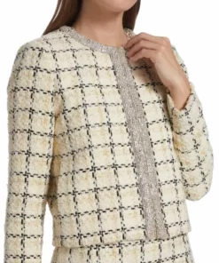 Alice + Olivia Kidman Embellished Tweed Jacket -Alice + Olivia Sales unnamed file 980