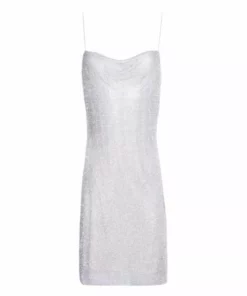 Alice + Olivia Harmony Chainmail Slip Dress